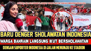 TIBA DI BAHRAIN ❗SUPORTER TIMNAS DI IKUTI SUPORTER BAHRAIN GARA GARA SHOLAWATAN ❓ [upl. by Lemart]