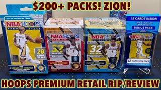 201920 Panini NBA Hoops Premium Stock Basketball Retail Blaster Hanger amp MultiPack Cello Break [upl. by Strang]