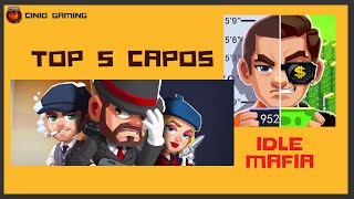 Idle Mafia  Best Capos to reach max Rank [upl. by Sucirdor]