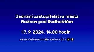 Jednání zastupitelstva města Rožnov p R  1792024 [upl. by Nielsen]