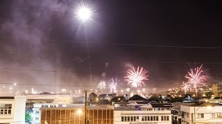 Fireworks over Oahu well mostly Kalihi Valley thru Salt lake [upl. by Lerak]