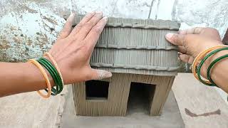 Diy Miniature Clay House kitchen Set Matka And Well Banane ka Tarika Amazing 🤩 Videos Sartaj Ali🏡 [upl. by Moir]