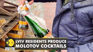 WION reports from the frontlines in Ukraine Lviv residents produce Molotov cocktails  English News [upl. by Namzed227]