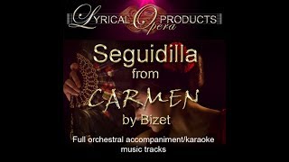 Seguidilla Carmen  full orch KARAOKE sample [upl. by Joris]