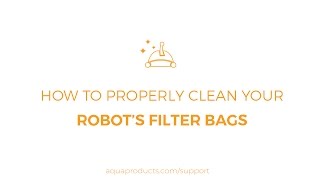 How to Clean my Robotic Pool Cleaner Filter Bags [upl. by Ioab]