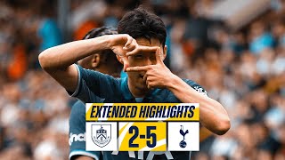 BURNLEY 25 TOTTENHAM HOTSPUR  PREMIER LEAGUE EXTENDED HIGHLIGHTS [upl. by Fabio]