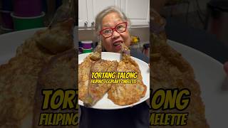 Mama LuLu Cooks Tortang Talong Filipino Eggplant Omelette🇵🇭🍆🥚 cookinginshorts [upl. by Esilrac]