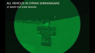 All Vehicles in Syrian Shenanigans ranked by size  Roblox [upl. by Carri]