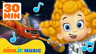 Songs About SPACE w Blaze Bubble Guppies amp More 🛸 30 Minutes  Nick Jr Music [upl. by Ablem845]