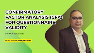 Confirmatory Factor Analysis CFA for Questionnaire Validity [upl. by Waylen521]