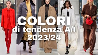 TENDENZE MODA AUTUNNO INVERNO 2023 2024 Come indossare i colori  Isabella Emme [upl. by Blalock755]