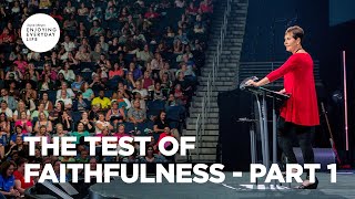 The Test of Faithfulness  Part 1  Joyce Meyer  Enjoying Everyday LIfe Teaching [upl. by Walcoff]