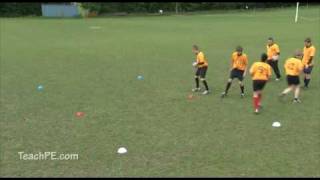 Basic Rugby Drills  Front on tackle drill [upl. by Indihar]