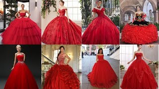 VESTIDOS DE QUINCEAÑERAS EN TONOS ROJOS [upl. by Eeruhs]