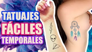 Como hacer TATUAJES TEMPORALES CASEROS [upl. by Ebeneser]