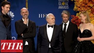 Golden Globes Winners for Succession Full Press Room Speeches  THR [upl. by Sirraj237]