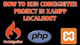 How to Run Codeigniter Project in XAMPP Localhost [upl. by Anayet361]