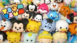 60 NEW DISNEY TSUM TSUM SERIES 1 MICKEY MINNIE STITCH ELSA GUS COLLECTION [upl. by Aramoy]