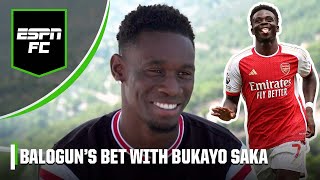 Folarin Balogun has a watch riding on a bet with Arsenal’s Bukayo Saka  ESPN FC [upl. by Ennybor]