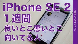 １週間使用の iPhone SE 2・良いとこ悪いとこ向いてる人 [upl. by Aihpos536]