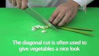 Lesson Cutting spring onions diagonally  Fatafeat Academy  Fatafeat [upl. by Atirahc511]