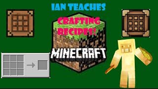 Ians Minecraft Crafting Recipes Shears amp Flint and Steel [upl. by Cho]