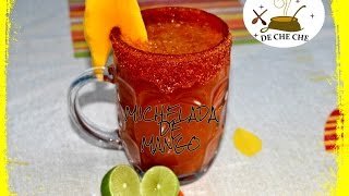 MICHELADA DE MANGO DELICIOSA BEBIDA PREPARADA [upl. by Eirrol284]