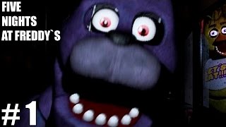 FIVE NIGHTS AT FREDDYS  UMA NOITE TENSA  Parte 1 [upl. by Sices]