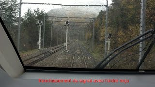 Cab Ride Train des Merveilles Breil sur Roya Tende sous la neige [upl. by Pauli]