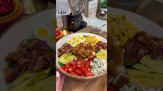 Crispy Chicken Cobb Salad😋🥗 Full recipe at spoonfulofsicom cobbsalad saladrecipe summerrecipes [upl. by Aretha419]