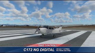 Airfoillabs C172 NG Digital beta  XPlane 12  Initial impression [upl. by Arty]