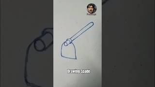 How to Draw a Spade । Spade drawing shorts drawing [upl. by Pesek]