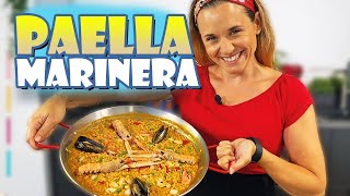 Paella marinera fácil paso a paso paella de marisco [upl. by Rukna]