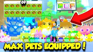 I Got MAX PETS EQUIPPED In Pet Simulator 99 [upl. by Ladnar]