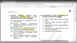 KAMU EKONOMİSİ 1 VİZE 2022 SORULARI aöf aof maliye anadoluüniversitesi iktisad kamuekonomisi [upl. by Greenebaum]