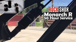 DIY RockShox Monarch R Debonair 50Hour Air Can Service [upl. by Assirrem]