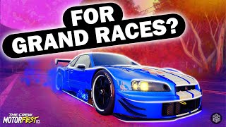 SHOULD YOU USE THIS R34 FOR GRAND RACES  The Crew Motorfest Daily Build 212 [upl. by Anamuj998]