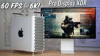 6K Gaming on a 21000 Mac Pro Display XDR setup [upl. by Enilatan559]