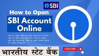 How to Open SBI Account Online  How to Open State Bank of India Savings Account  SBI Netbanking [upl. by Wetzell]