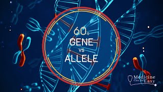 Genetics in 60 seconds Gene vs Allele [upl. by Anaibaf]