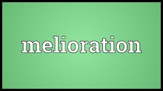 Melioration Meaning [upl. by Yllitnahc]