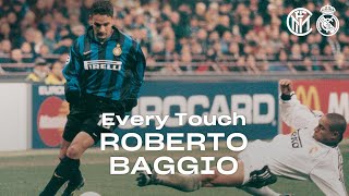 EVERY TOUCH  ROBERTO BAGGIO in INTER 31 REAL MADRID  199899 UEFA CHAMPIONS LEAGUE 😱⚫🔵🏆 [upl. by Hedelman]