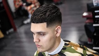 BARBER TUTORIAL CEASER FADE  TEXTURED [upl. by Virendra904]