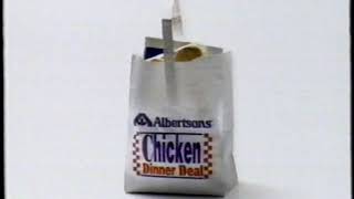 1995 Albertsons quotChicken Dinner Dealquot TV Commercial [upl. by Idelle]