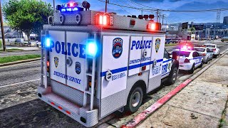 Playing GTA 5 As A POLICE OFFICER SWAT NYPD GTA 5 Lspdfr Mod 4K [upl. by Raamaj]