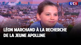 Léon Marchand à la recherche de la jeune Apolline [upl. by Ailefo]