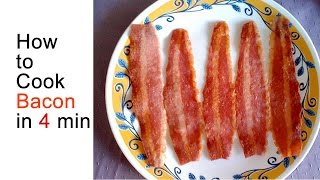 How to Cook Turkey Bacon in 4 Minutes [upl. by Nohtanhoj623]