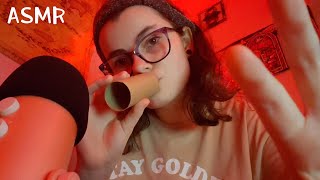 ASMR  Mouth Sounds Hand Movements Tingle Tube Fishbowl and More [upl. by Melitta]