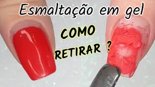 Como Remover ESMALTE EM GEL em Unhas Naturais  3 Formas Diferentes [upl. by Ahsekim]