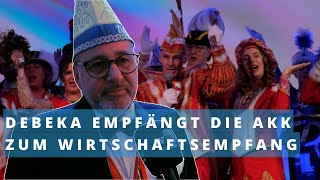 Karneval und Wirtschaft gehören zusammen – Wirtschaftsempfang der Debeka und AKK [upl. by Eisenhart897]